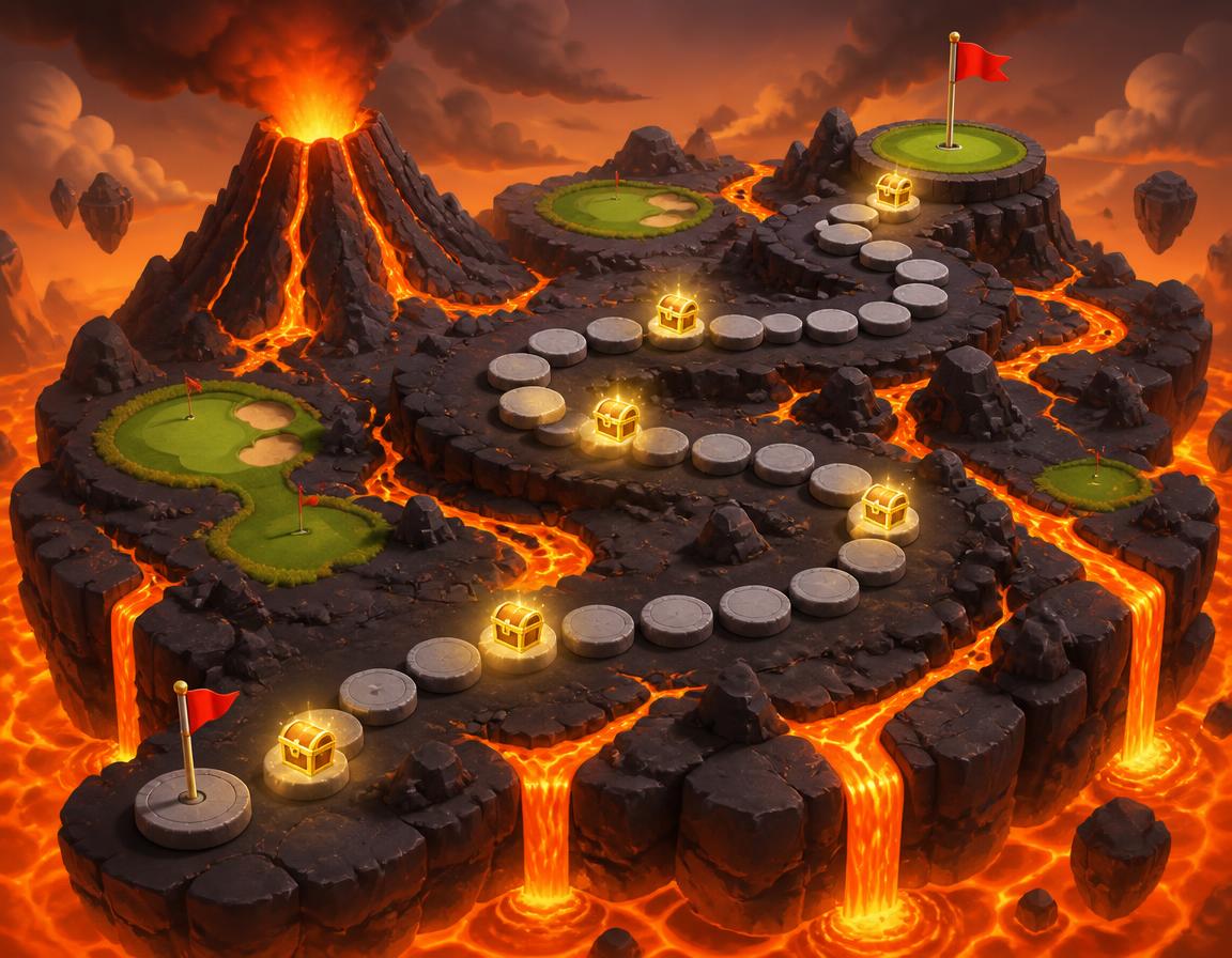 Volcano Links — an Adventure world in the Kid Friendly Golf Passport
