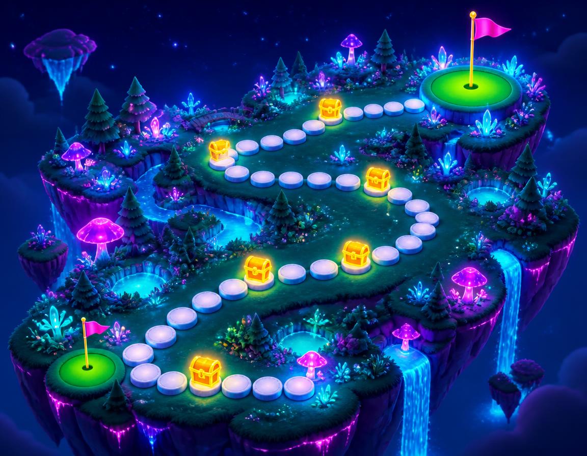 Glow Links — an Adventure world in the Kid Friendly Golf Passport