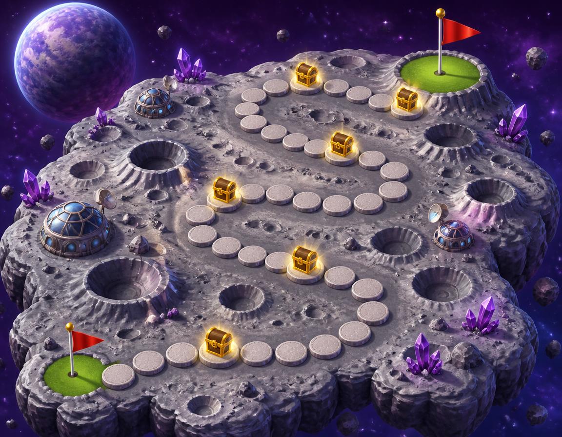 Moon Links — an Adventure world in the Kid Friendly Golf Passport
